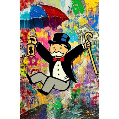 Monopoly Money schilderij 